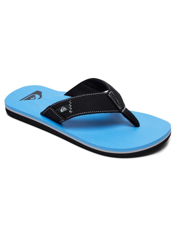 quiksilver, Boy's 8-16 Molokai Abyss Sandals, BLACK/BLUE/BLACK (xkbk) 0 Boy's 8-16 Molokai Abyss Sandals Black AQBL100360 Quiksilver