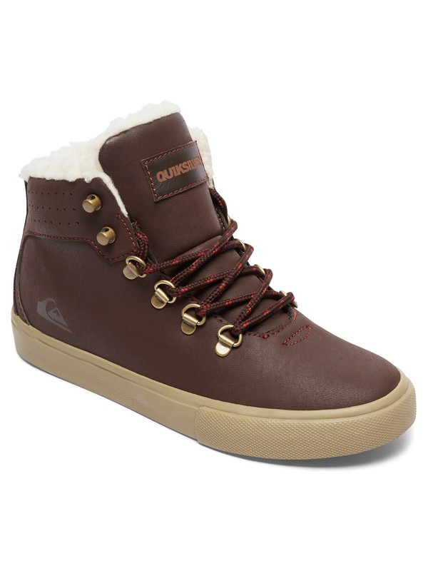 quiksilver, Jax - Scarpe a mezza caviglia da Ragazzo, BROWN/BROWN/BROWN (xccc) 0 Jax - Scarpe a mezza caviglia da Ragazzo Brown AQBS100003 Quiksilver