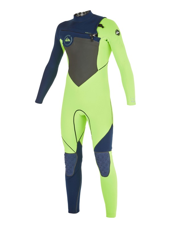 quiksilver, AG47 Performance 4/3mm - Chest Zip Wetsuit, F. LIME/ INK BLUE (xggk) 0 AG47 Performance 4/3mm - Chest Zip Wetsuit AQBW103020 Quiksilver