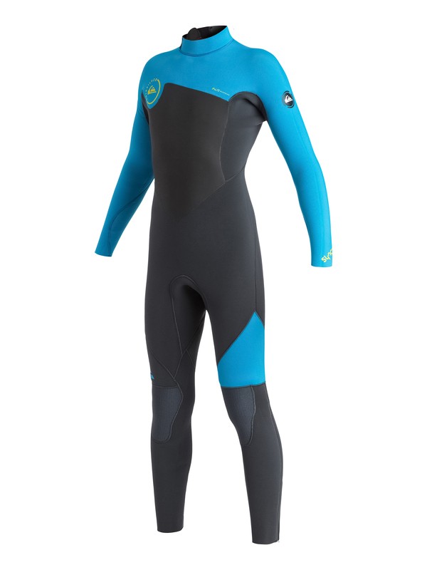 quiksilver, Syncro GBS 5/4/3mm - Muta con zip posteriore, GRAPHITE/ CYAN (xkkb) 0 Syncro GBS 5/4/3mm - Muta con zip posteriore AQBW103022 Quiksilver