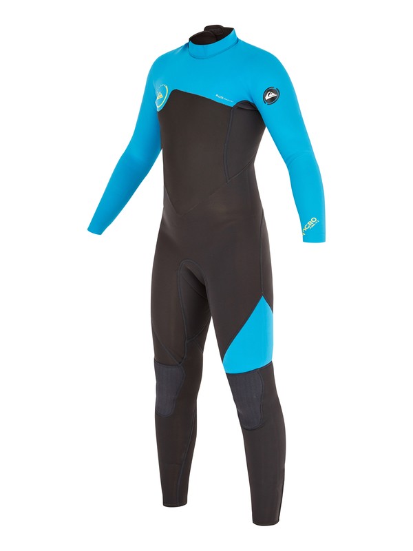 quiksilver, Boys 8-16 Syncro GBS 4/3mm Back Zip Wetsuit, GRAPHITE/ CYAN (xkkb) 0 Boys 8-16 Syncro GBS 4/3mm Back Zip Wetsuit AQBW103024 Quiksilver