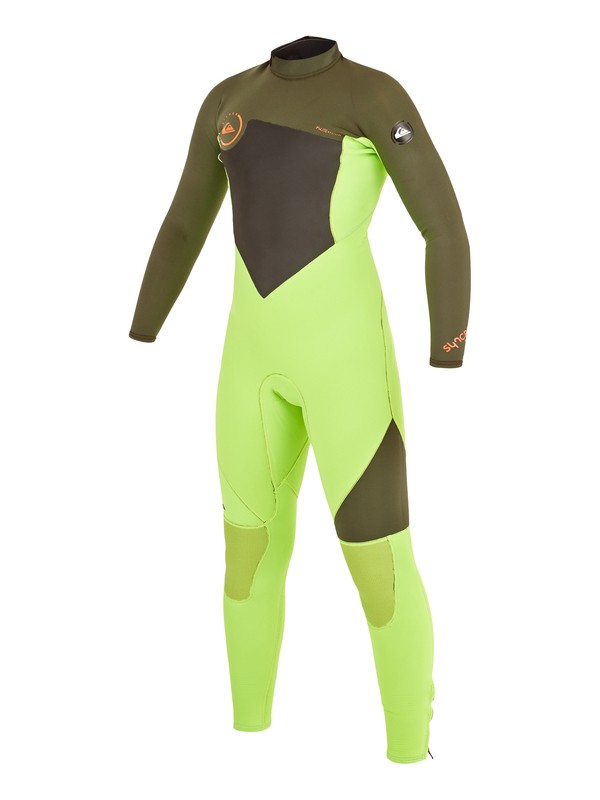 quiksilver, Syncro Flatlock 3/2mm - Muta con zip posteriore, F. LIME/ IVY (xggc) 0 Syncro Flatlock 3/2mm - Muta con zip posteriore AQBW103035 Quiksilver