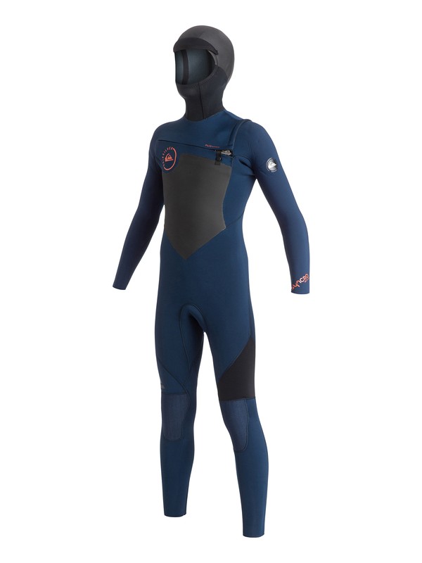 quiksilver, Syncro GBS 5/4/3mm - Traje de surf con cremallera en el pecho, INK BLUE / BLACK (xbbk) 0 Syncro GBS 5/4/3mm - Traje de surf con cremallera en el pecho AQBW203002 Quiksilver