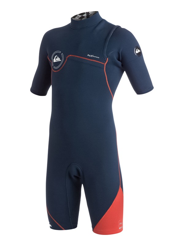 quiksilver, AG47 Zipperless 2/2mm - Springsuit manches courtes, INK BLUE/ ORANGE (xkkn) 0 AG47 Zipperless 2/2mm - Springsuit manches courtes AQBW503004 Quiksilver