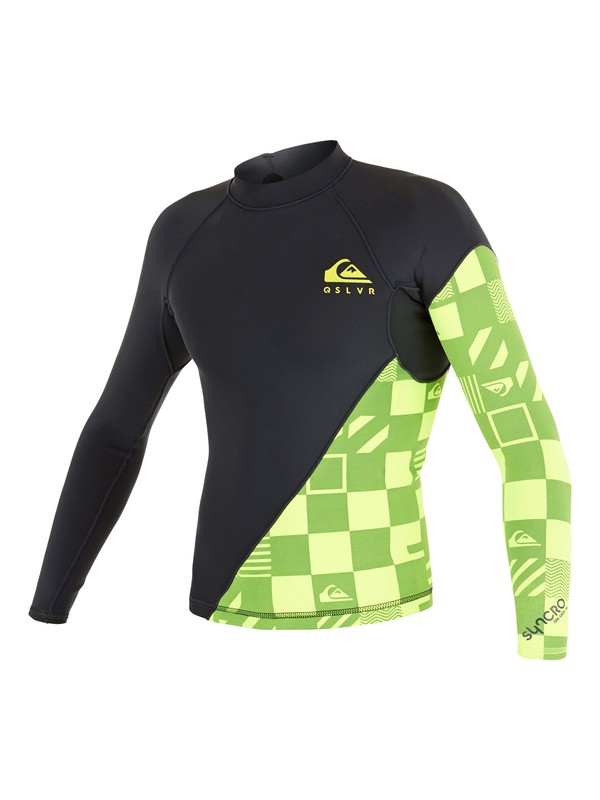 quiksilver, Syncro 1mm - Neopren-Top, GRAPHITE/ F. LEMON (xkkg) 0 Syncro 1mm - Neopren-Top Schwarz AQBW803005 Quiksilver