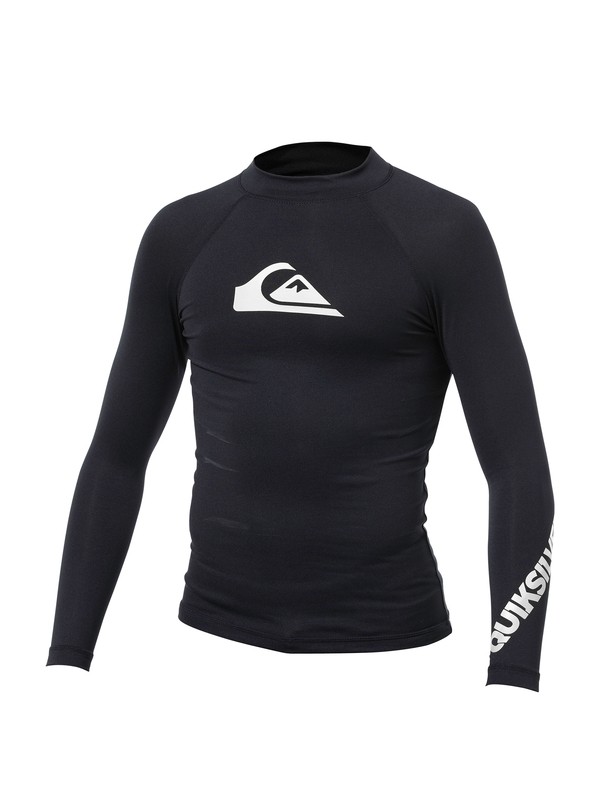 quiksilver, ALL TIME LS BOYS, BLACK / WHITE (bkw) 0 ALL TIME LS BOYS AQBWR00001 Quiksilver