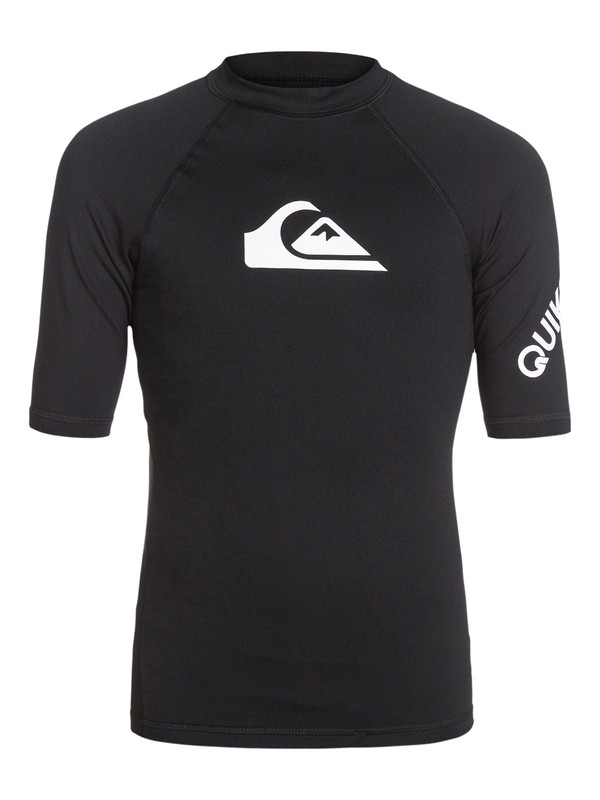 quiksilver, All Time - Short Sleeve Rash Vest, BLACK (kvd0) 0 All Time - Short Sleeve Rash Vest AQBWR03000 Quiksilver