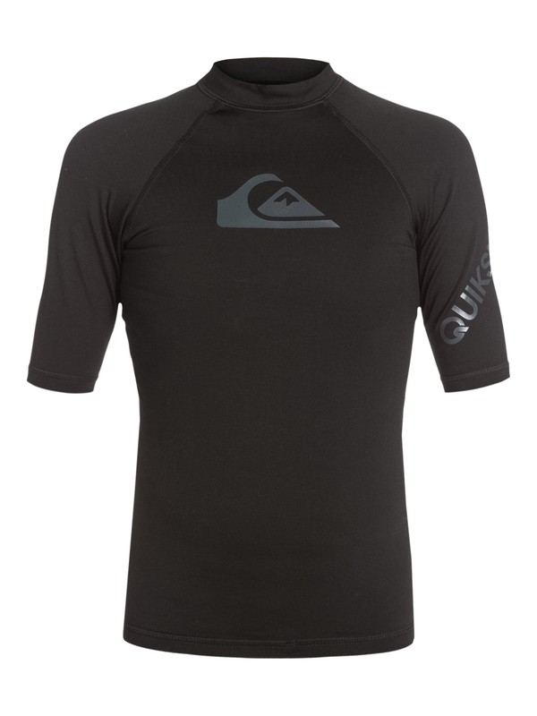 quiksilver, Heater - Rash a maniche corte in polipropilene, BLACK (kvd0) 0 Heater - Rash a maniche corte in polipropilene AQBWR03013 Quiksilver