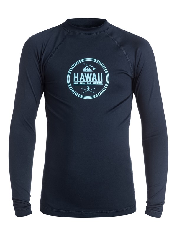 quiksilver, Island Style - Rash vest a maniche lunghe, NAVY BLAZER (byj0) 0 Island Style - Rash vest a maniche lunghe AQBWR03017 Quiksilver