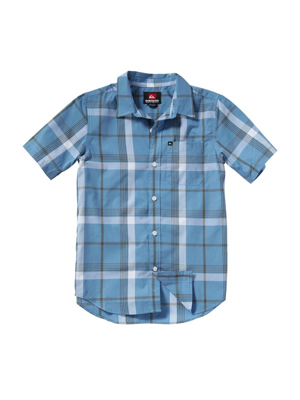 quiksilver, Boys 8-16 Jumbo Gumbo Short Sleeve Shirt, ENGINEER BLUE (blf1) 0 Boys 8-16 Jumbo Gumbo Short Sleeve Shirt AQBWT00051 Quiksilver