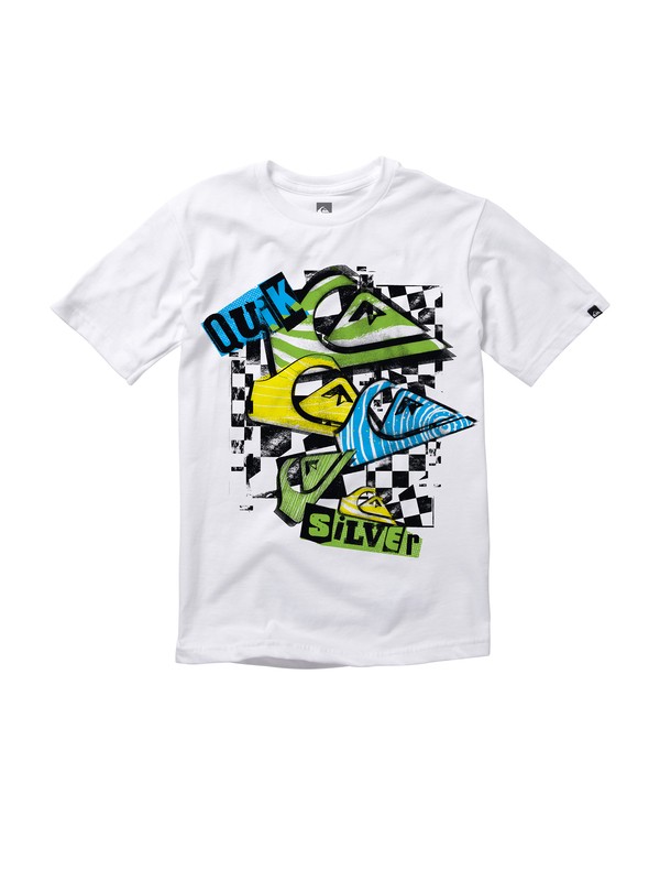 quiksilver, Boys 8-16 Disorder T-Shirt, WHITE (wbb0) 0 Boys 8-16 Disorder T-Shirt AQBZT00318 Quiksilver