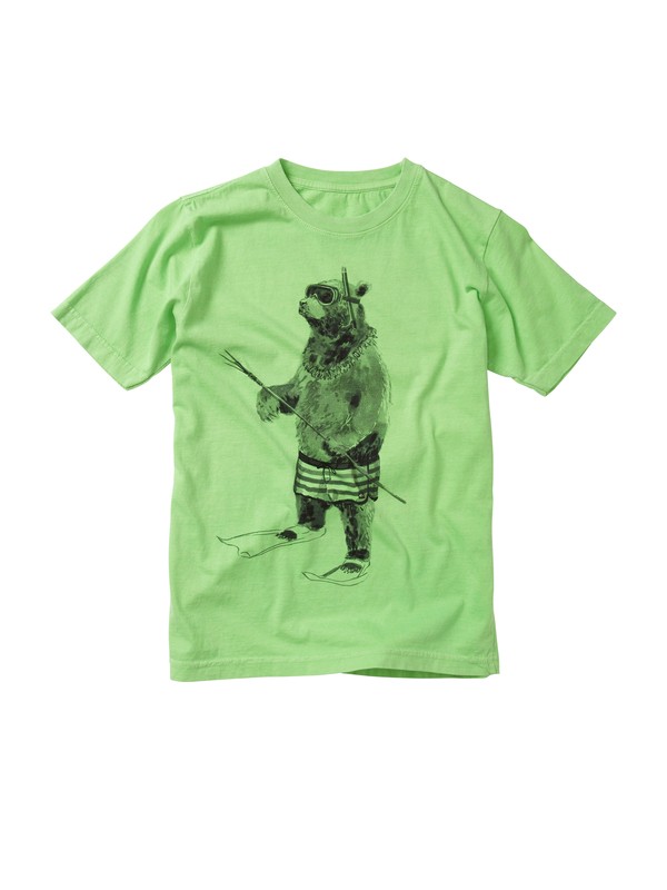 quiksilver, Boys 8-16 Island Bear T-shirt, NEON GREEN (gkq0) 0 Boys 8-16 Island Bear T-shirt AQBZT00333 Quiksilver