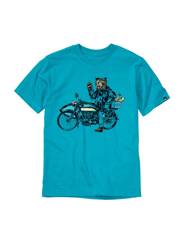 quiksilver, Boys 8-16 Road Trip T-Shirt, TILE BLUE (bny0) 0 Boys 8-16 Road Trip T-Shirt AQBZT00448 Quiksilver