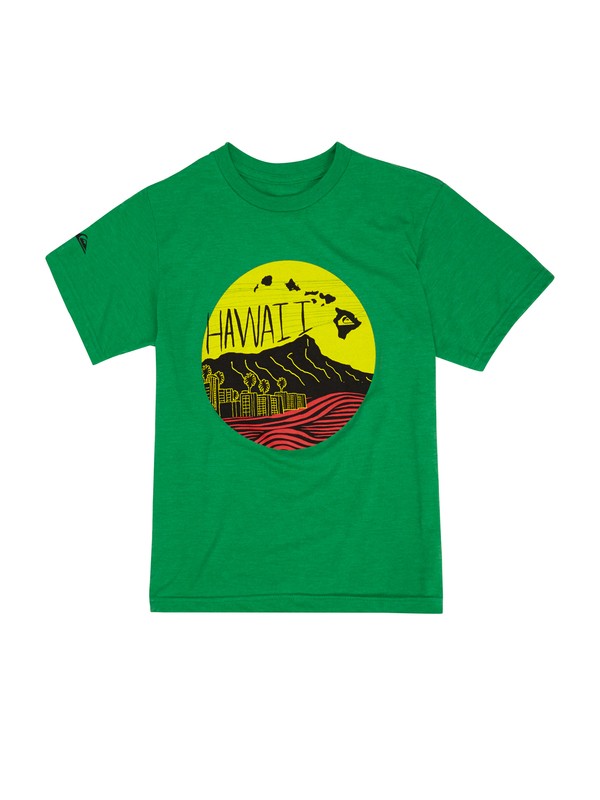 quiksilver, Boys 8-16 Rice Bowls T-Shirt, VERDE HEATHER (gpsh) 0 Boys 8-16 Rice Bowls T-Shirt AQBZT00506 Quiksilver