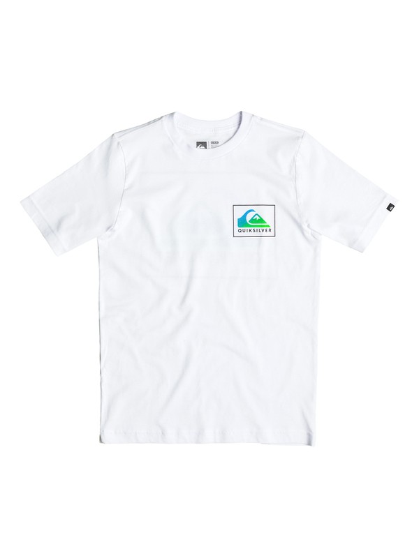 quiksilver, Boy's 8-16 Heat Wave Tee, WHITE (wbb0) 0 Boy's 8-16 Heat Wave Tee AQBZT03085 Quiksilver
