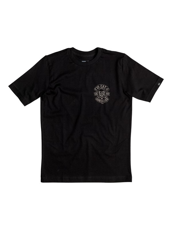 quiksilver, Boy's 8-16 Fin Eat O Tee, BLACK (kvj0) 0 Boy's 8-16 Fin Eat O Tee AQBZT03094 Quiksilver