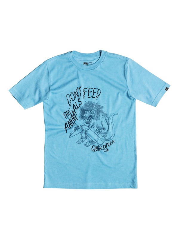 quiksilver, Boy's 8-16 Baboon Trouble Tee, NIAGARA HEATHER (bkth) 0 Boy's 8-16 Baboon Trouble Tee AQBZT03113 Quiksilver
