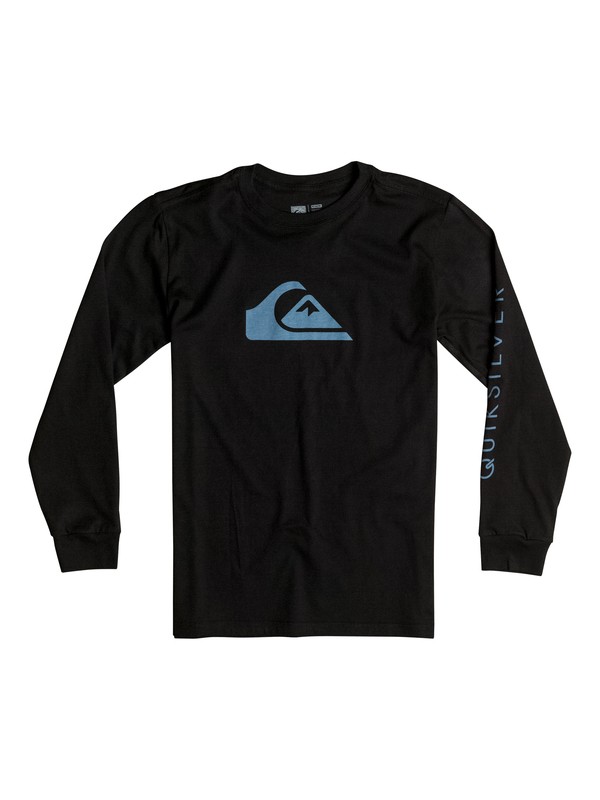 quiksilver, Boy's 8-16 Mountain & Wave Logo Long Sleeve Tee, BLACK (kvj0) 0 Boy's 8-16 Mountain & Wave Logo Long Sleeve Tee AQBZT03115 Quiksilver