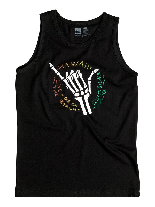 quiksilver, Boy's 8-16 Shaka Bruddah Tank, BLACK (kvj0) 0 Boy's 8-16 Shaka Bruddah Tank AQBZT03120 Quiksilver