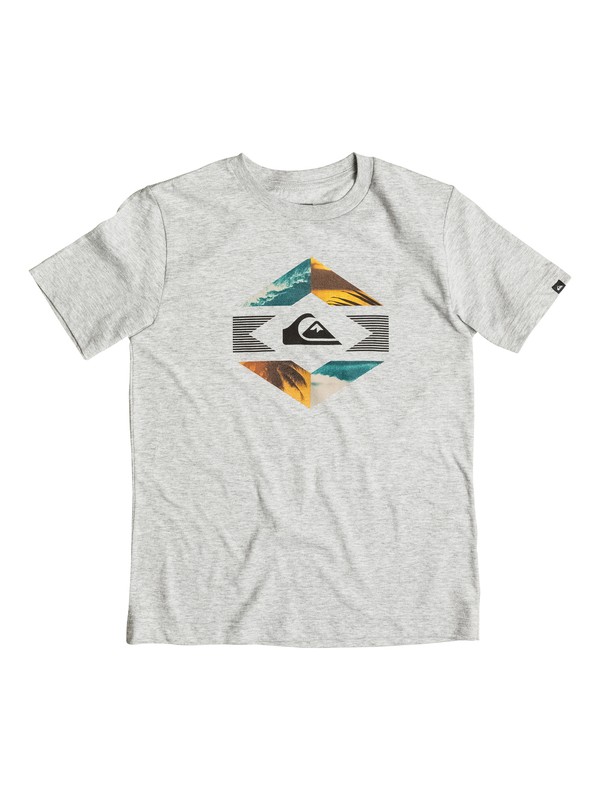 quiksilver, Boys 8-16 Split Photos T-Shirt, GREY HEATHER (skth) 0 Boys 8-16 Split Photos T-Shirt AQBZT03124 Quiksilver