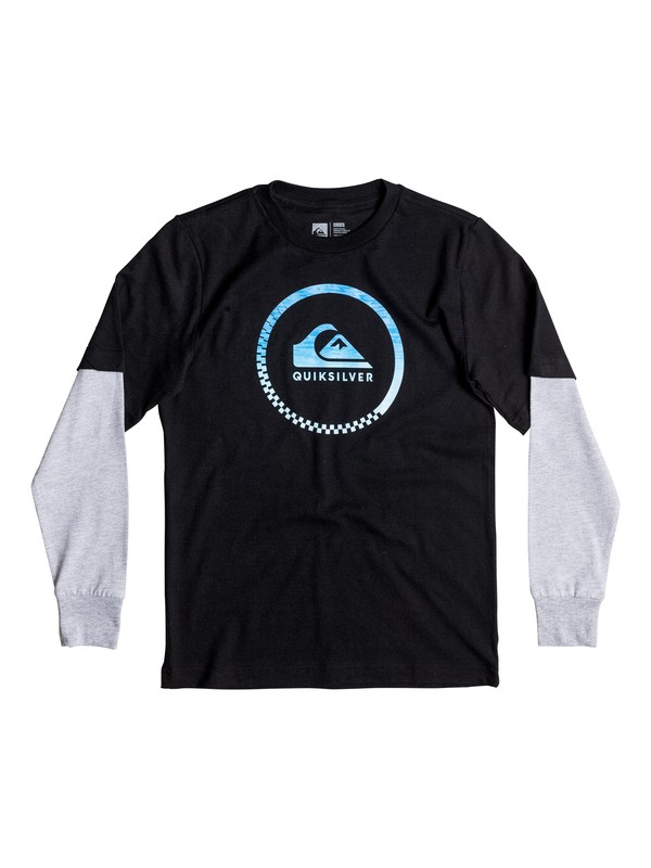quiksilver, Boy's 8-16 Slash Active Tee, BLACK (kvj0) 0 Boy's 8-16 Slash Active Tee AQBZT03161 Quiksilver