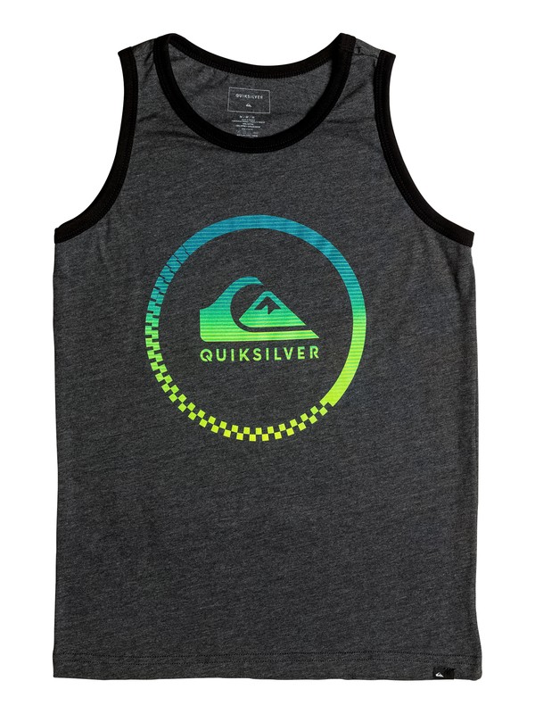 quiksilver, Boy's 8-16 Active Momentum Tank, CHARCOAL HEATHER (ktah) 0 Boy's 8-16 Active Momentum Tank AQBZT03200 Quiksilver