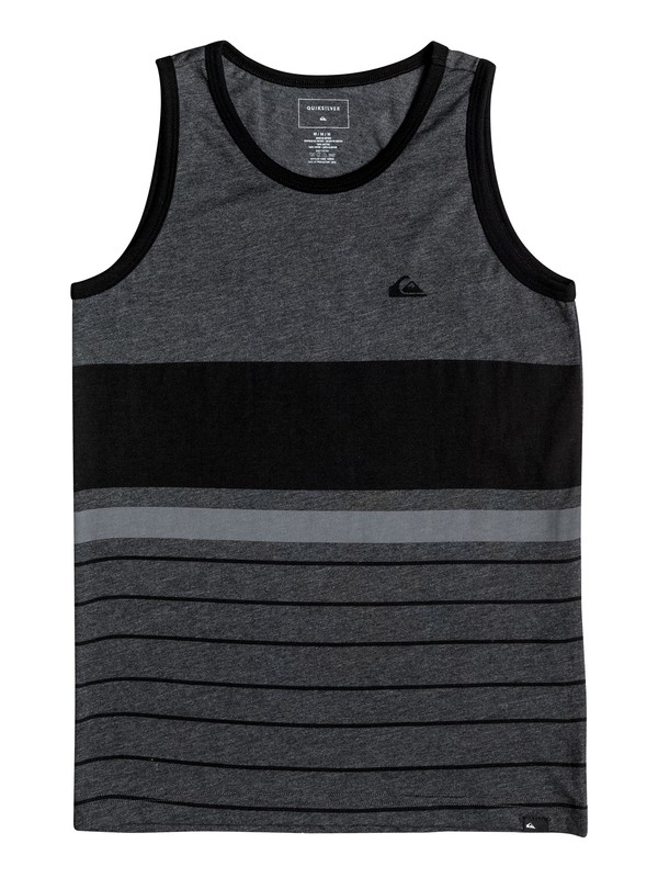 quiksilver, Boy's 8-16 Swinger Tank, CHARCOAL HEATHER (ktah) 0 Boy's 8-16 Swinger Tank AQBZT03202 Quiksilver