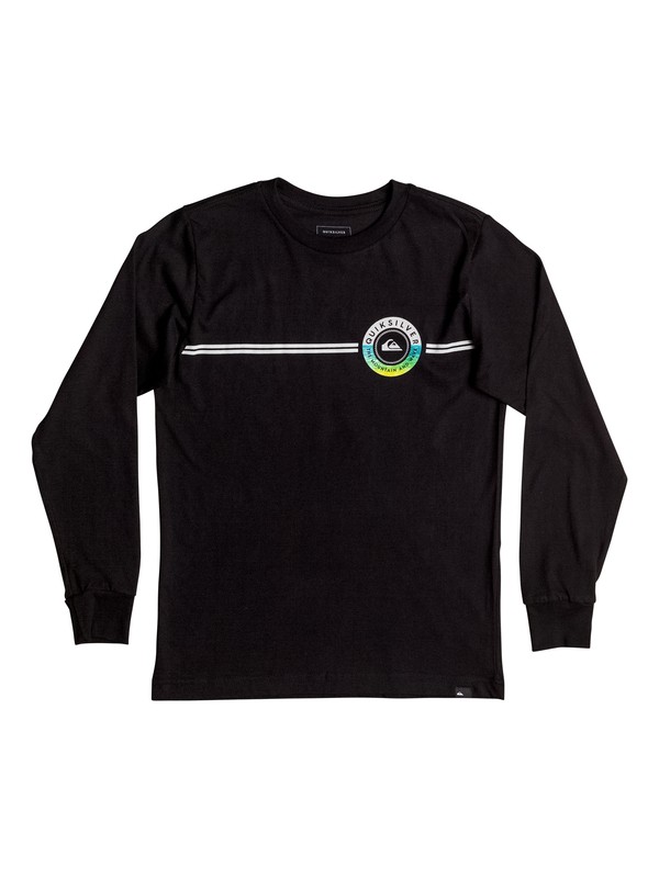 quiksilver, Boy's 8-16 Golden Lines Long Sleeve Tee, BLACK (kvj0) 0 Boy's 8-16 Golden Lines Long Sleeve Tee AQBZT03206 Quiksilver