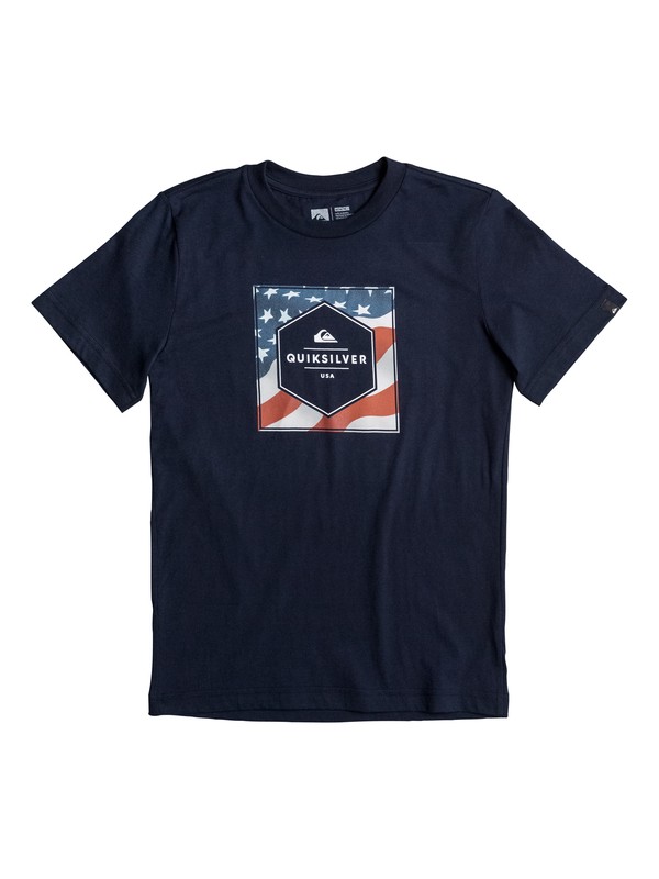 STARS AND STRIPES YOUTH BT0 AQBZT03220 0 Boy's 8-16 Stars And Stripes Tee AQBZT03220 Quiksilver