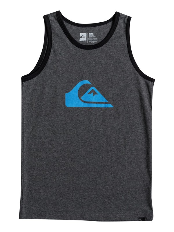 MW LOGO TANK YOUTH BJ0 AQBZT03224 0 Boy's 8-16 Mountain And Wave Logo Tank AQBZT03224 Quiksilver