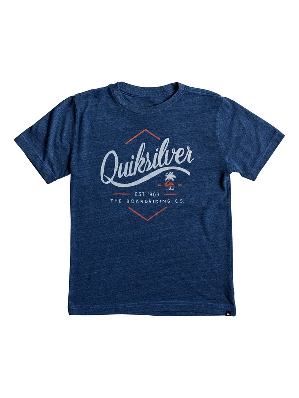 quiksilver, Boy's 8-16 Sea Tales Tee, TURKISH SEA HEATHER (bqsh) 0 Boy's 8-16 Sea Tales Tee AQBZT03266 Quiksilver