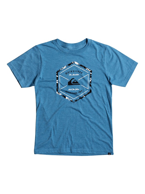 quiksilver, Boy's 8-16 Octalogo Tee, TURKISH SEA HEATHER (bqsh) 0 Boy's 8-16 Octalogo Tee AQBZT03289 Quiksilver