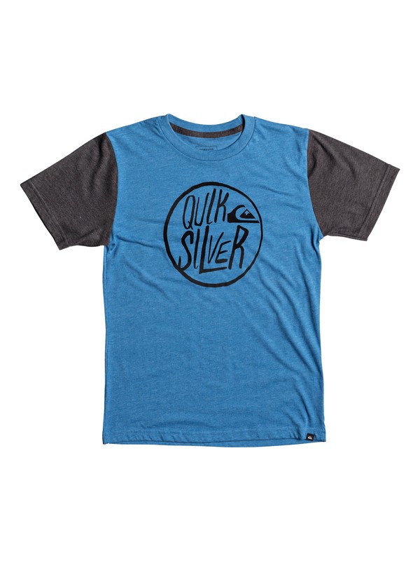 quiksilver, Boy's 8-16 Kool Shapes Tee, TURKISH SEA HEATHER (bqsh) 0 Boy's 8-16 Kool Shapes Tee AQBZT03301 Quiksilver