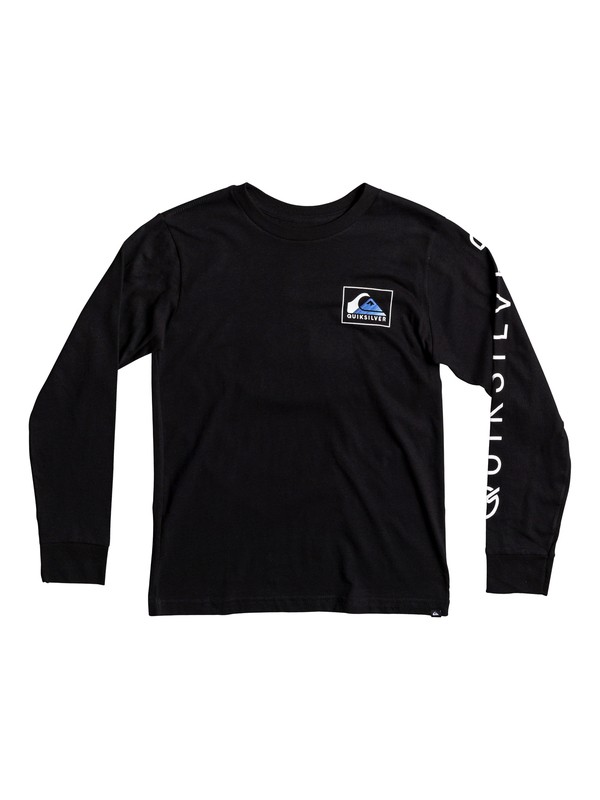 quiksilver, Boy's 8-16 Hold Down Long Sleeve Tee, BLACK (kvj0) 0 Boy's 8-16 Hold Down Long Sleeve Tee AQBZT03306 Quiksilver