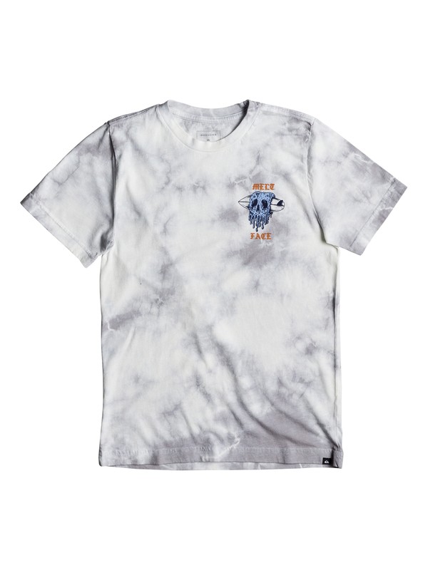 quiksilver, Boy's 8-16 Melt Face Tee, MICRO CHIP (szh0) 0 Boy's 8-16 Melt Face Tee AQBZT03310 Quiksilver