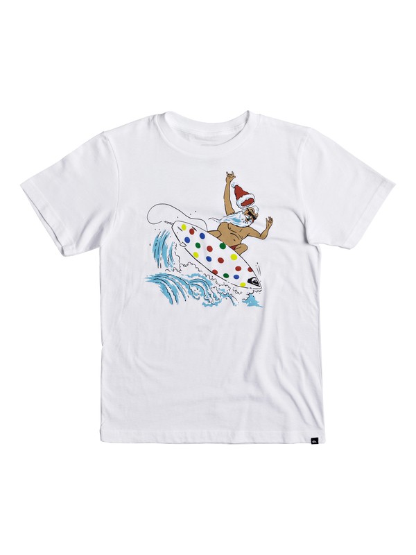 quiksilver, Boy's 8-16 Santa Shredder Tee, WHITE (wbb0) 0 Boy's 8-16 Santa Shredder Tee AQBZT03315 Quiksilver