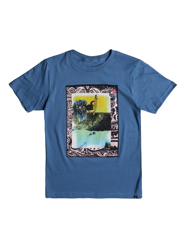quiksilver, Boys 8 -16 Borderline Tee, BRIGHT COBALT (bpc0) 0 Boys 8 -16 Borderline Tee Blue AQBZT03324 Quiksilver