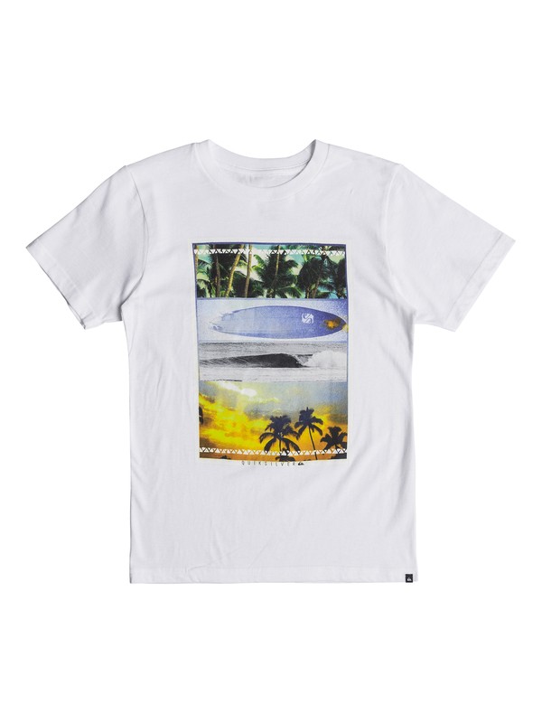 quiksilver, Boys 8 -16 Place To Be Tee, WHITE (wbb0) 0 Boys 8 -16 Place To Be Tee AQBZT03327 Quiksilver