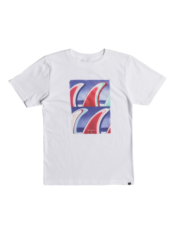 quiksilver, Boys 8 -16 Fin Fanatic Tee, WHITE (wbb0) 0 Boys 8 -16 Fin Fanatic Tee White AQBZT03329 Quiksilver