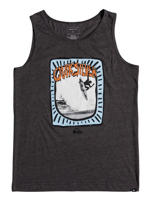 quiksilver, HULA PENA TANK BJ0, CHARCOAL HEATHER (ktah) 0 HULA PENA TANK BJ0 Negro AQBZT03336 Quiksilver