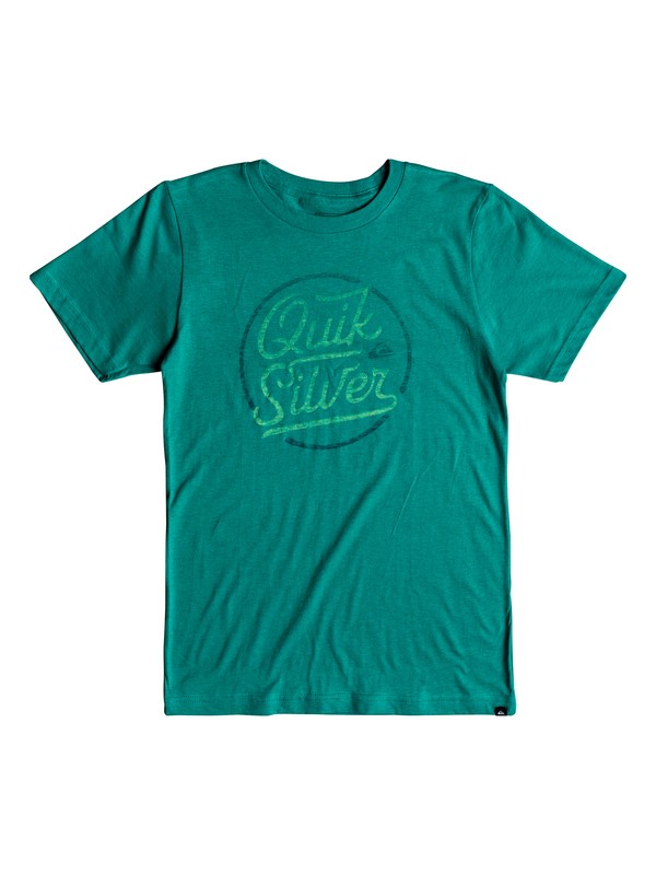quiksilver, Boy's 8-16 Circle Script Tee, TROPIC GREEN (bnf0) 0 Boy's 8-16 Circle Script Tee AQBZT03366 Quiksilver