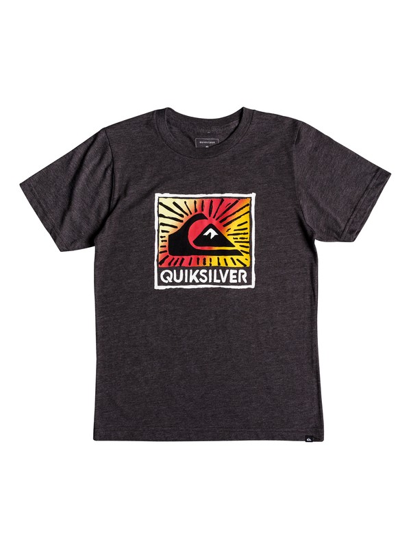 quiksilver, Boys 8-16 Under The Sun - T-Shirt, CHARCOAL HEATHER (ktah) 0 Boys 8-16 Under The Sun - T-Shirt Black AQBZT03369 Quiksilver