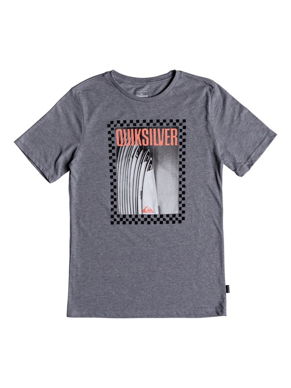 quiksilver, Boy's 8-16 Winter Quiver Tee, MEDIUM GREY HEATHER (kpvh) 0 Boy's 8-16 Winter Quiver Tee Black AQBZT03423 Quiksilver