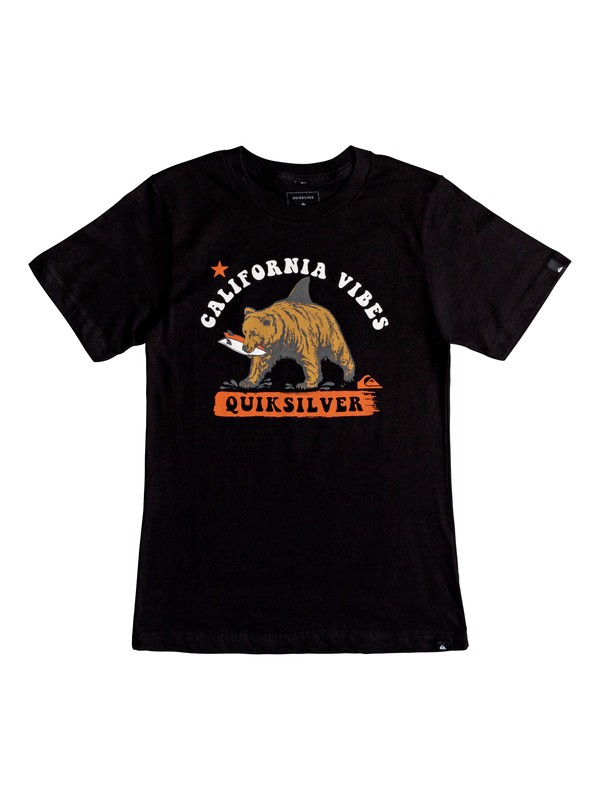 quiksilver, Boy's 8-16 Cali Bear Shark Tee, BLACK (kvj0) 0 Boy's 8-16 Cali Bear Shark Tee AQBZT03451 Quiksilver