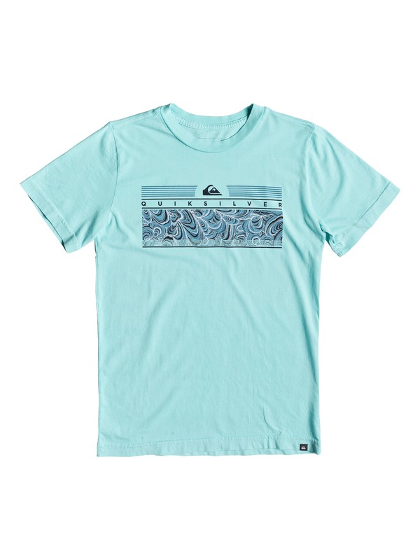 quiksilver, Boy's 8-16 The Jungle Tee, AQUA SPLASH (bzg0) 0 Boy's 8-16 The Jungle Tee Blue AQBZT03513 Quiksilver