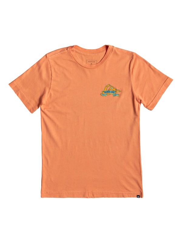 quiksilver, Boy's 8-16 Tattered Tee, FLAMINGO (nks0) 0 Boy's 8-16 Tattered Tee Orange AQBZT03517 Quiksilver