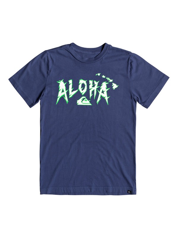 quiksilver, Boy's 8-16 Slasher Tee, MEDIEVAL BLUE (bte0) 0 Boy's 8-16 Slasher Tee Blue AQBZT03530 Quiksilver