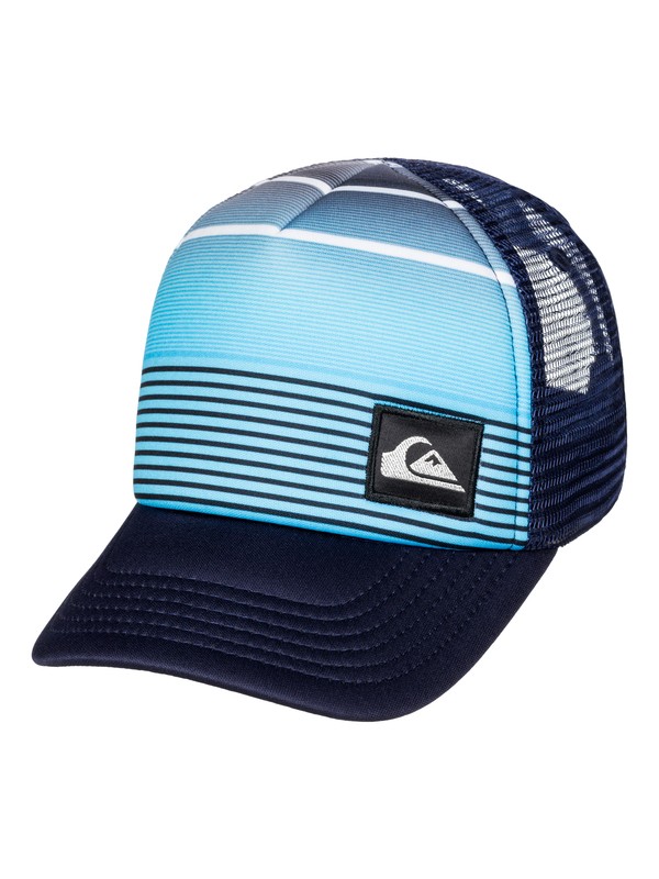 quiksilver, Baby Striped Out Trucker Hat, BRILLIANT BLUE (bnl0) 0 Baby Striped Out Trucker Hat AQIHA03045 Quiksilver