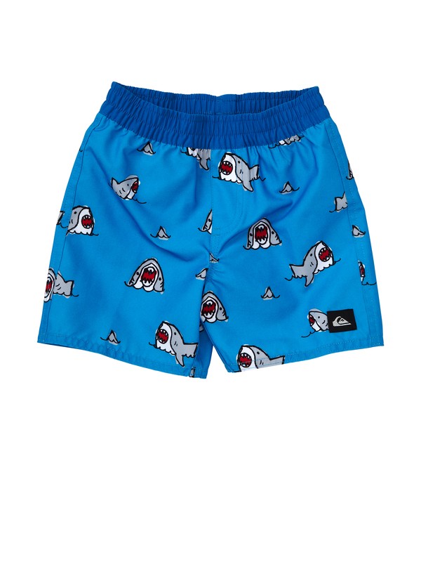 quiksilver, Baby Sharkbait Volley Boardshorts, CYAN (bmj6) 0 Baby Sharkbait Volley Boardshorts AQIJV00024 Quiksilver