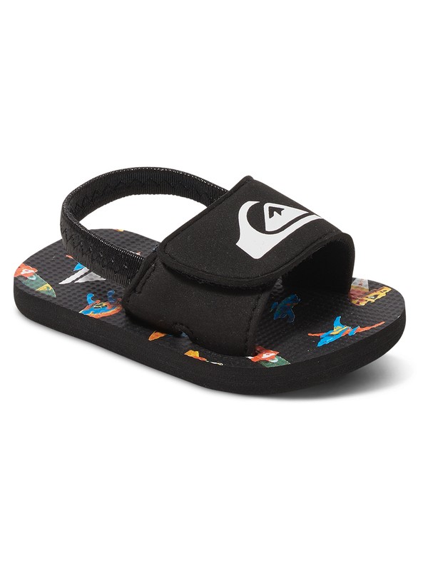 quiksilver, Molokai Layback - Tongs pour Bébé, BLACK/WHITE/RED (xkwr) 0 Molokai Layback - Tongs pour Bébé Noir AQIL100003 Quiksilver